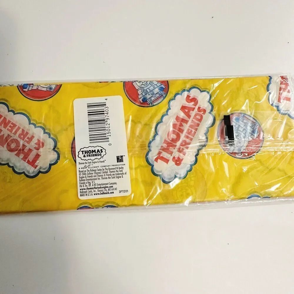 2006 Thomas And Friends Tank Train Yellow Tissue Paper‎ 5 Sheet Pack Gift